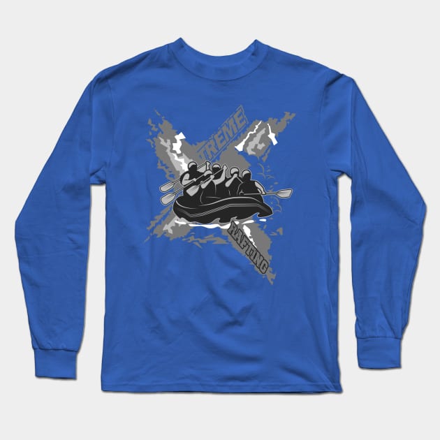 X Treme Rafting - Extreme - Cool Design Long Sleeve T-Shirt by Hariolf´s Mega Store